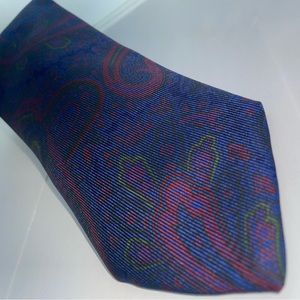 #1 Tie Neckties Robert Talbott Best of Class Dark maroon dark blue Large Paisley